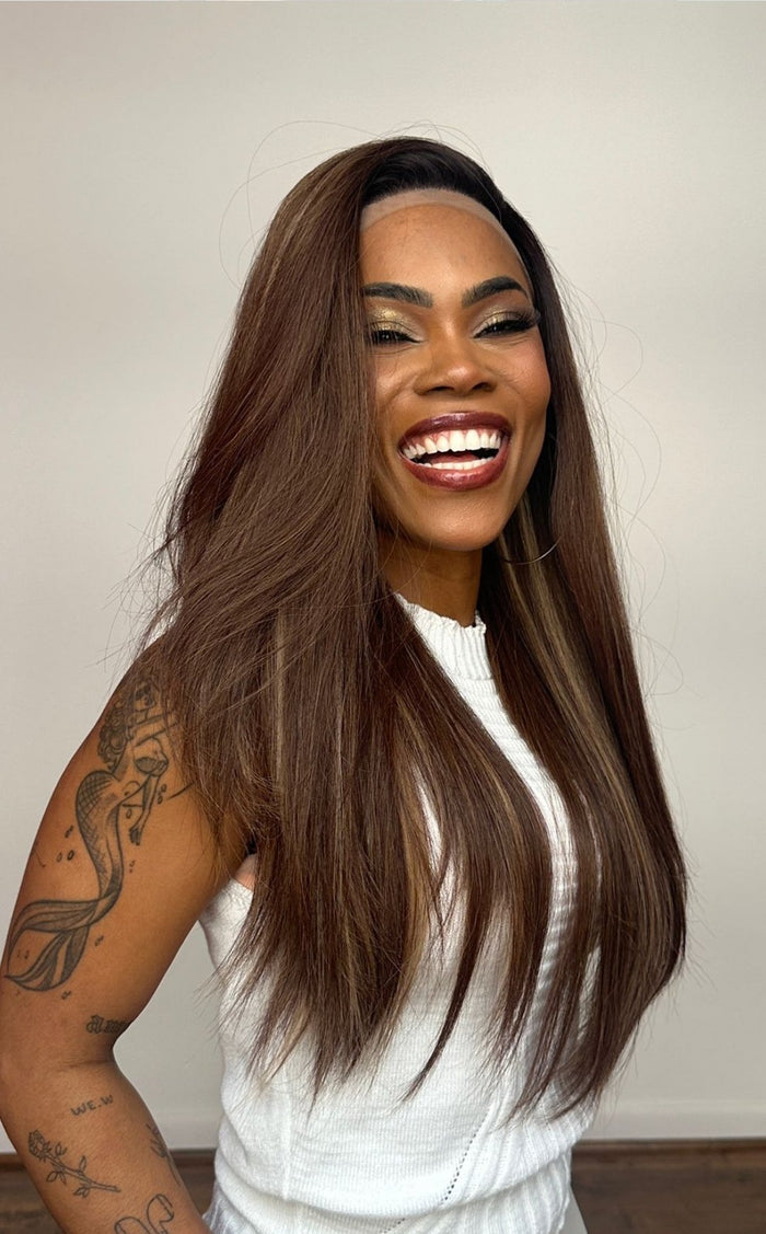 LACE FRONT SUSAN - CASTANHO COM MECHAS 33/27 (PREMIUM)