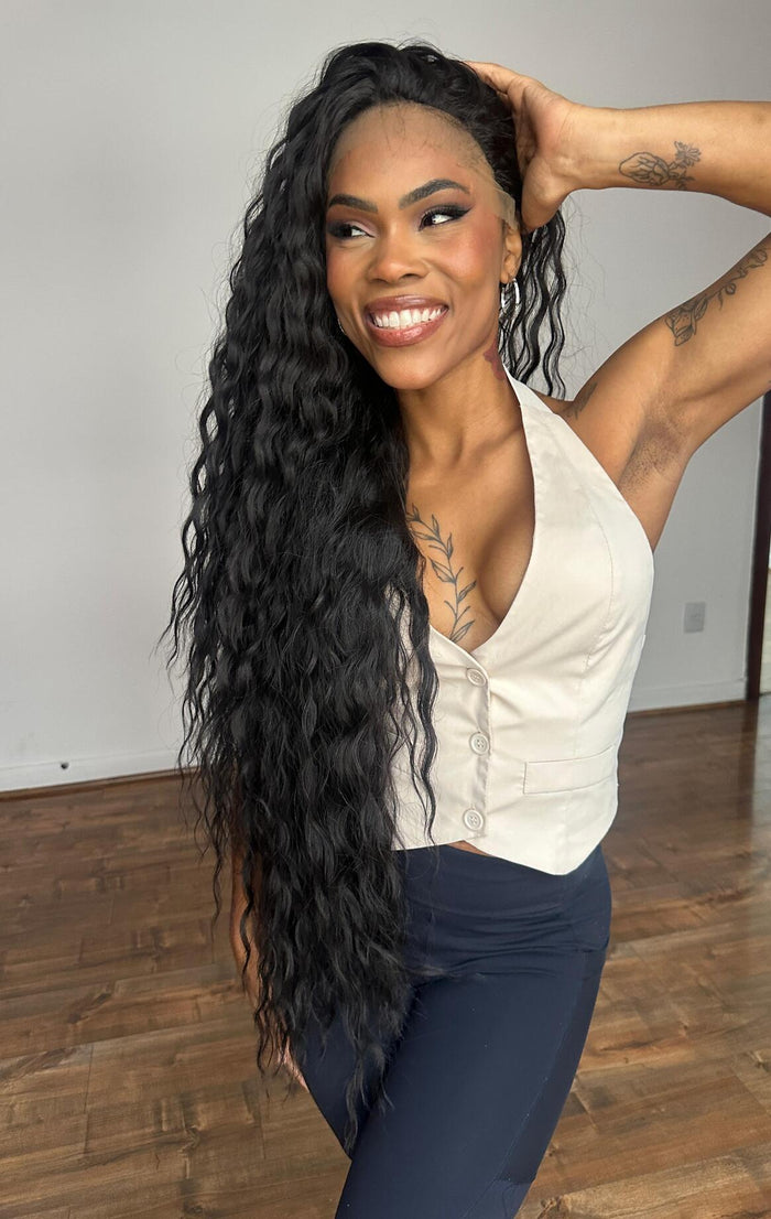 LACE FRONT GABRIELA - PRETO SLEEK (PREMIUM)