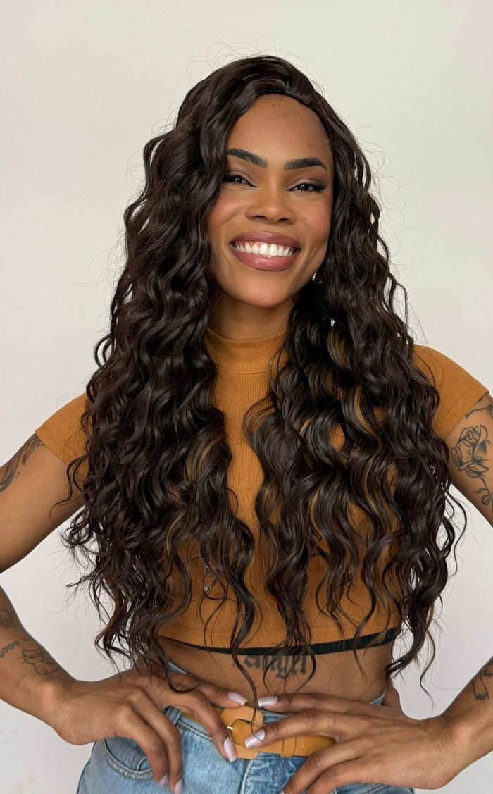WIG ÍRIS - CASTANHO COM MECHAS SP4/27 (BIO ORGÂNICA)