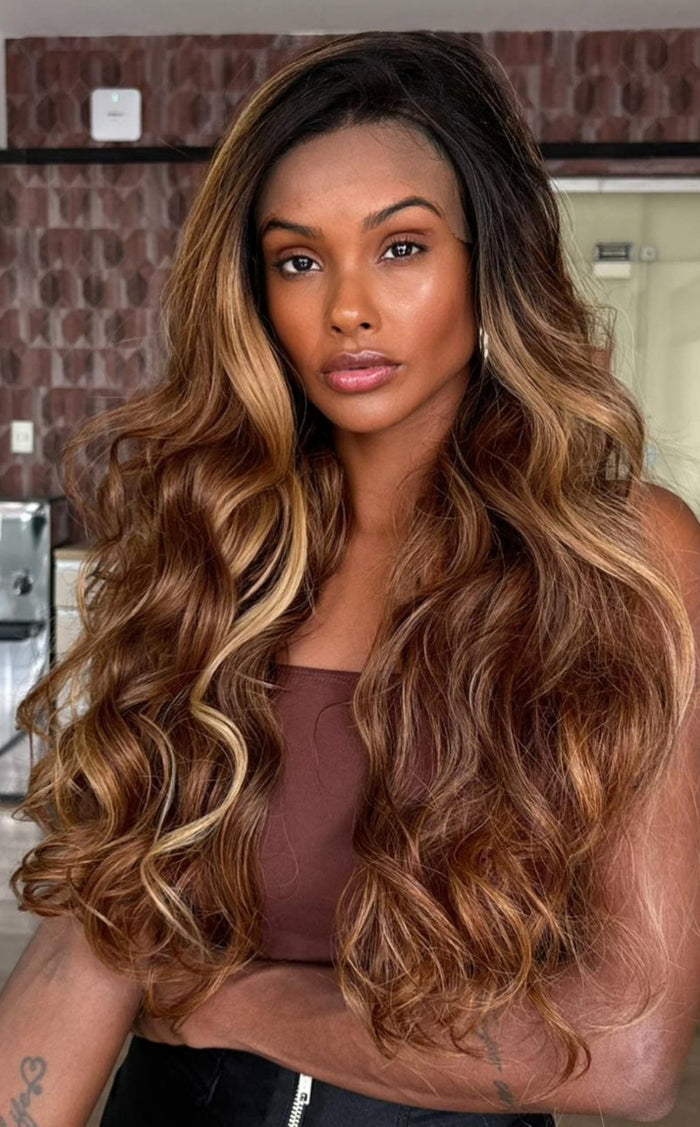 LACE FRONT DÁLIA - CASTANHO CLARO MESCLADO 613/1427 (PREMIUM)