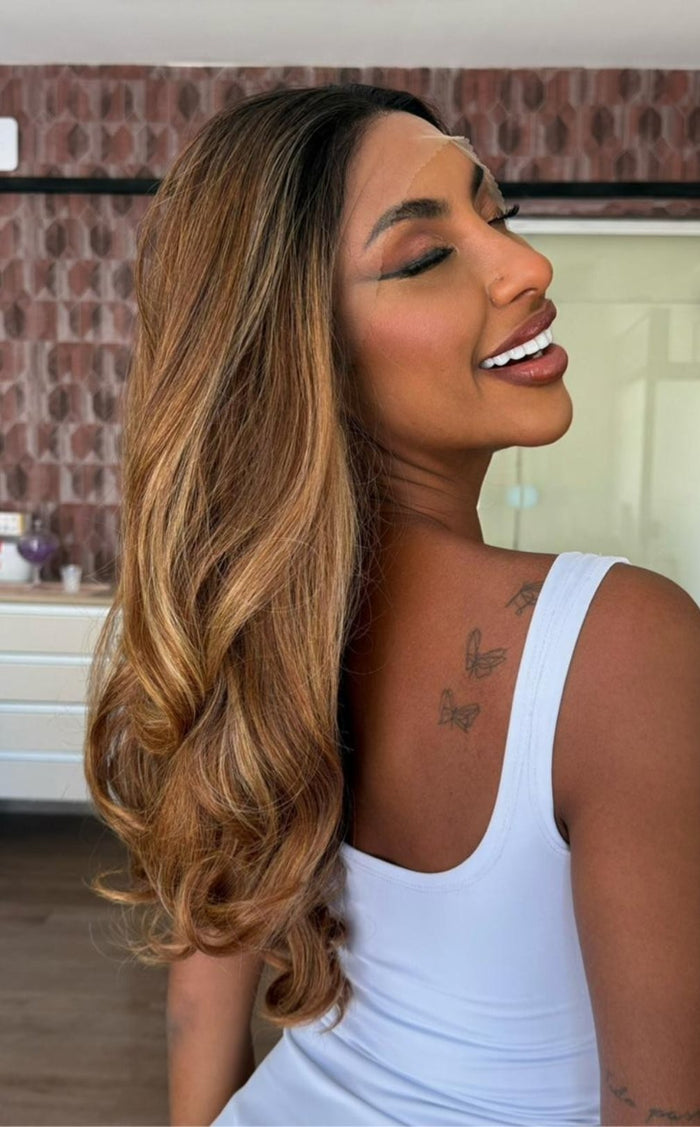 LACE FRONT HELOÍSA – CASTANHO CLARO MESCLADO 613/1427 SLEEK (PREMIUM)