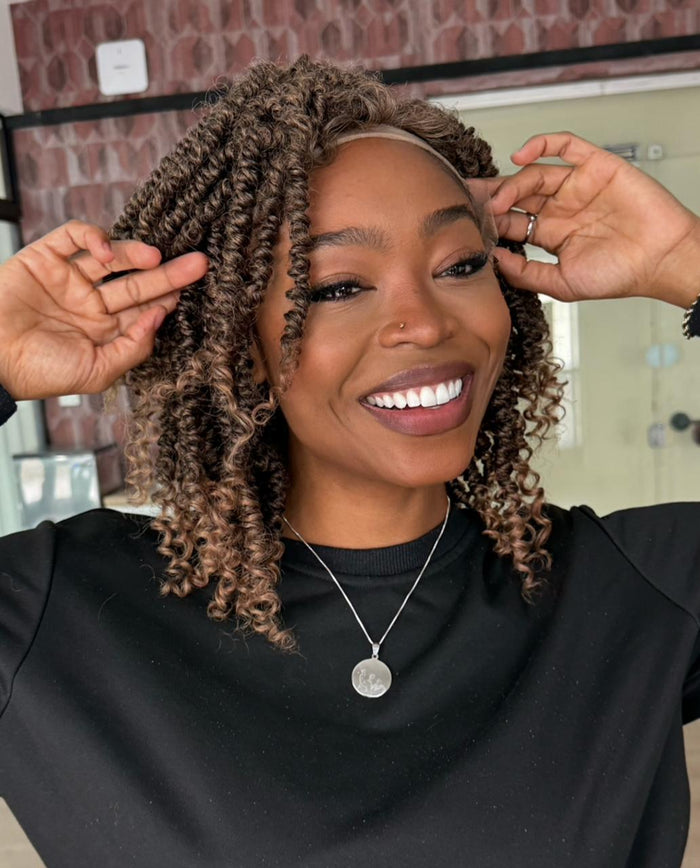 LACE FRONT NU LOCS SPRING TWIST 14 - OMBRE MEL T1B/27 (FIBRA SINTÉTICO)