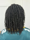 LACE FRONT NU LOCS SPRING TWIST 14 - PRETO 1B (FIBRA SINTÉTICO)