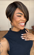 WIG ERIKA - CASTANHO COM MECHAS F2/27 SLEEK (PREMIUM)
