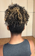 RABO AFRO P90 - CASTANHO ESCURO COM MECHAS F4/27 (ORGÂNICA)