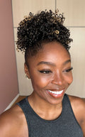 RABO AFRO P90 - CASTANHO ESCURO COM MECHAS F4/27 (ORGÂNICA)