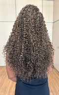 WIG LOLLA- CASTANHO COM MECHAS COR 27/30 (BIO FIBRA)