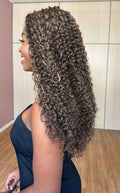 WIG LOLLA- CASTANHO COM MECHAS COR 27/30 (BIO FIBRA)