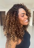 LACE FRONT TIKA - CASTANHO COM MECHAS 33/22 HD (BIO FIBRA)
