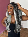 LACE FRONT JESSIE - PRETO COM BRANCO (FUTURA)