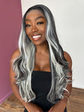 LACE FRONT JESSIE - PRETO COM BRANCO (FUTURA)