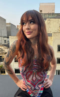 WIG OAKLAND - MECHAS RUIVO BHF4350 (HUMAN HAIR)