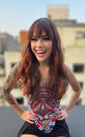 WIG OAKLAND - MECHAS RUIVO BHF4350 (HUMAN HAIR)