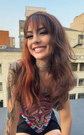 WIG OAKLAND - MECHAS RUIVO BHF4350 (HUMAN HAIR)
