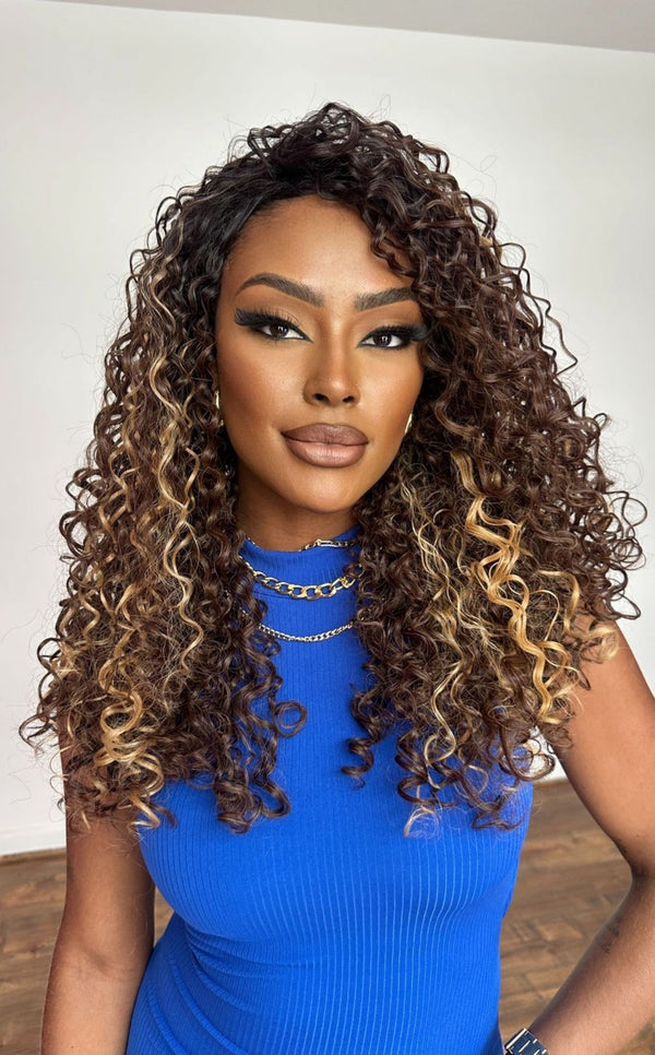 WIG LANCO - CASTANHO COM MECHAS 33/22 (PREMIUM)