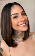 LACE FRONT LOVENA – PRETO COM MECHAS COR N2/30 SLEEK HD (PREMIUM)