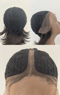 LACE FRONT TANIA - CASTANHO ESCURO COM MECHAS F2/27 SLEEK (PREMIUM)
