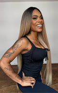 LACE WIG MIRELLA - OMBRE LOIRO OTT4 (BIO PROTEINA)