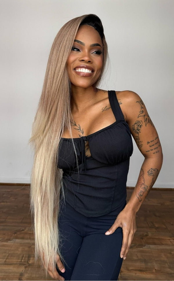 LACE WIG MIRELLA - OMBRE LOIRO OTT4 (BIO PROTEINA)