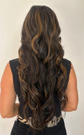 LACE FRONT BEATRIZ - PRETO COM MECHAS BTSN2/27 SLEEK (PREMIUM)