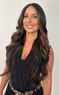 LACE FRONT BEATRIZ - PRETO COM MECHAS BTSN2/27 SLEEK (PREMIUM)