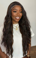 LACE FRONT CAROL - CASTANHO COM MECHAS SP4/30 (FIBRA PROTEÍNA)