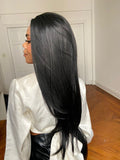 LACE FRONT DIAMANTE - PRETO SLEEK (PREMIUM)