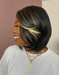 WIG RACHEL - PRETO COM MECHAS CH38-2 (PREMIUM)