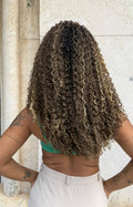 WIG DANÇA - CASTANHO COM MECHAS 12H24 (BIO FIBRA)