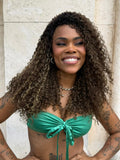 WIG DANÇA - CASTANHO COM MECHAS 12H24 (BIO FIBRA)