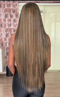 WIG MELISSA 1471 32- PRETO COM MECHAS LOIRA P1B/27/30 - (PREMIUM)