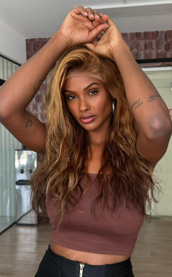 LACE FRONT PAOLA - CASTANHO COM MECHAS 4/30 (HUMANA)