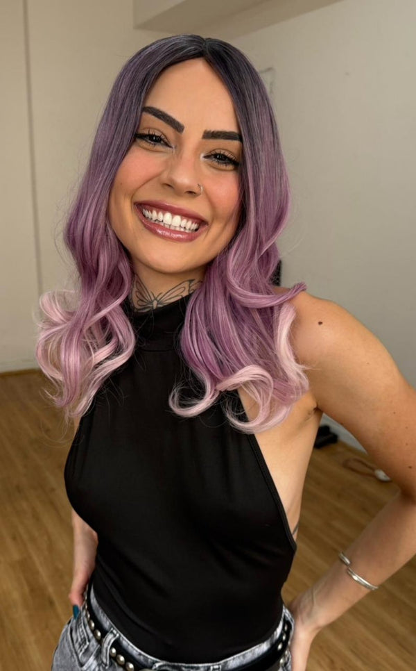 WIG AZALEIA - SW8026 ONDULADA OMBRE LILÁS (FUTURA)