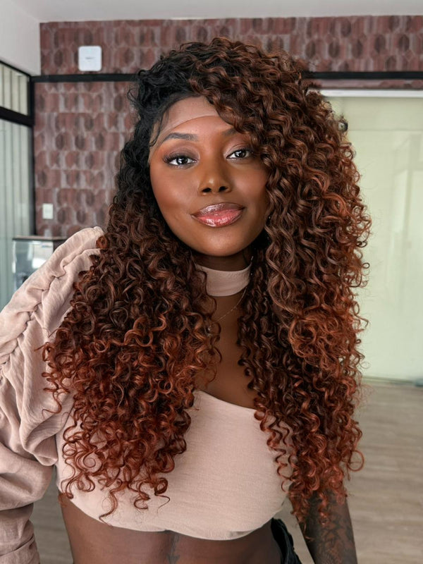 LACE FRONT MILAIRE - OMBRE RUIVO 10/350 (BIO FIBRA)