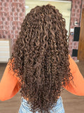 LACE FRONT MILAIRE - CASTANHO COM MECHAS LOIRAS  H4/22# (BIO FIBRA)