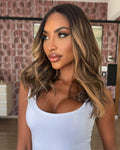 LACE FRONT NELLY - CASTANHO COM MECHAS 8A/27YA SLEEK (PREMIUM)