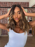 LACE FRONT NELLY - CASTANHO COM MECHAS 8A/27YA SLEEK (PREMIUM)