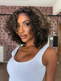 LACE FRONT RAPUNZEL- CASTANHO ESCURO COM MECHAS LOIRA FC2/27 (BIO FIBRA)