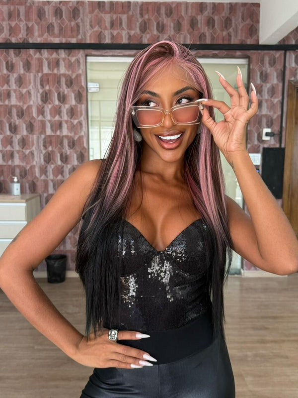 LACE FRONT SUNNY - OMBRE ROSA COM PRETO T1B/33P (PREMIUM)