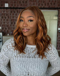 LACE FRONT NELLY - MESCLADO RUIVO 150R SLEEK (PREMIUM)