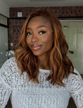 LACE FRONT NELLY - MESCLADO RUIVO 150R SLEEK (PREMIUM)