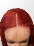 HAIR GRIP DE VELUDO  COM FRENTE TRANSPARENTE - COR MARROM