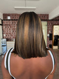 LACE FRONT CLÉLIA - CASTANHO ESCURO COM MECHAS BTSN2/27 SLEEK PREMIUM