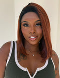 LACE FRONT DELLA - COPPER ORANGE (PREMIUM)