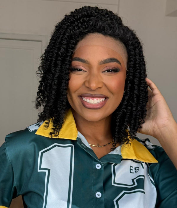 LACE FRONT NU LOCS SPRING TWIST 14 - PRETO 1B (FIBRA SINTÉTICO)
