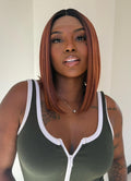 LACE FRONT DELLA - COPPER ORANGE (PREMIUM)