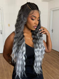 LACE FRONT CRIMP SY - OMBRE PLATINADO (PREMIUM)