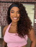 WIG DE FAIXA BÁRBARA - OMBRE CHOCOLATE  (ORGÂNICA)