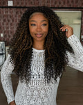 LACE FRONT SILVIA -  PRETO COM MECHAS F2/27 SLEEK (PREMIUM)
