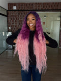 LACE FRONT BOHEMIAN - ROXO COM ROSA PK1/PK20 (PREMIUM)